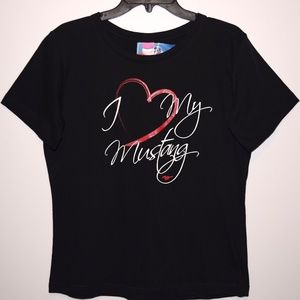 New The Henry Ford Women's T-Shirt 'I love my Mustang' Size M